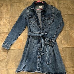 Denim Belted Jacket